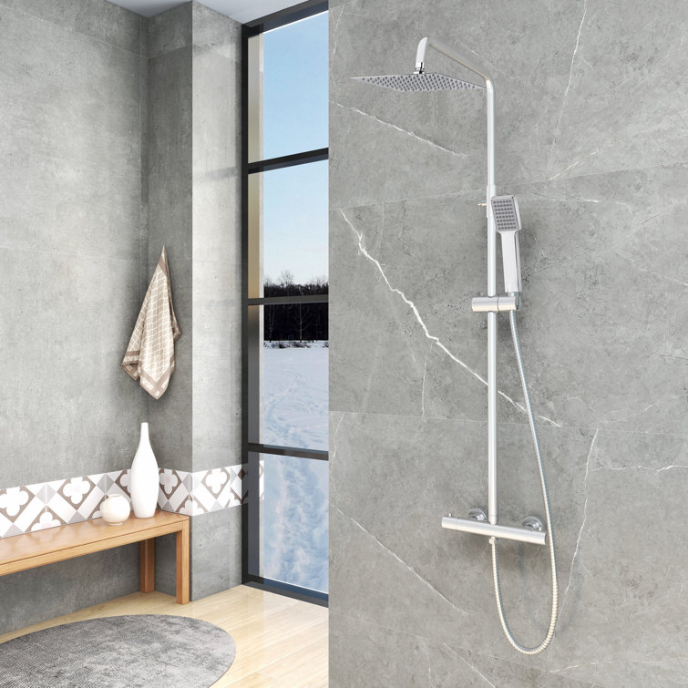 Belfry Bathroom Nouvel Dual Shower Head Square Wayfair.co.uk